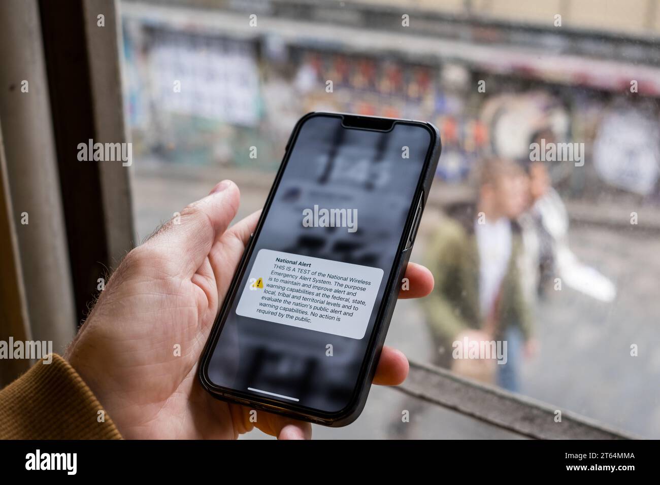 Seattle, USA. 4 Oct, 2023. The national wireless emergency alert system ...