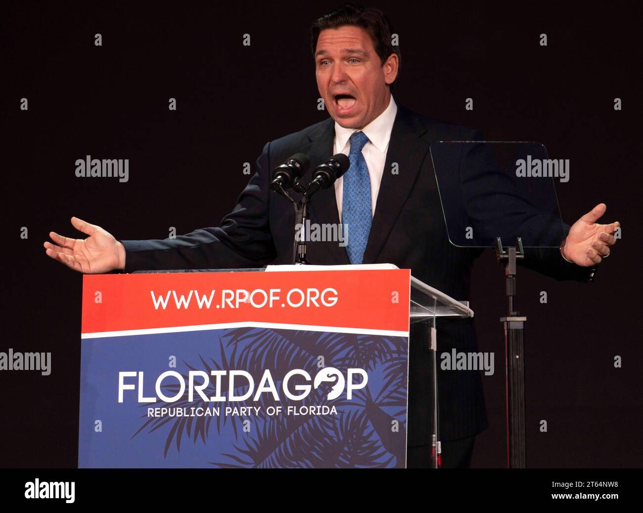 Kissimmee, Florida, USA. 04th Nov, 2023. Florida Governor RON DESANTIS ...