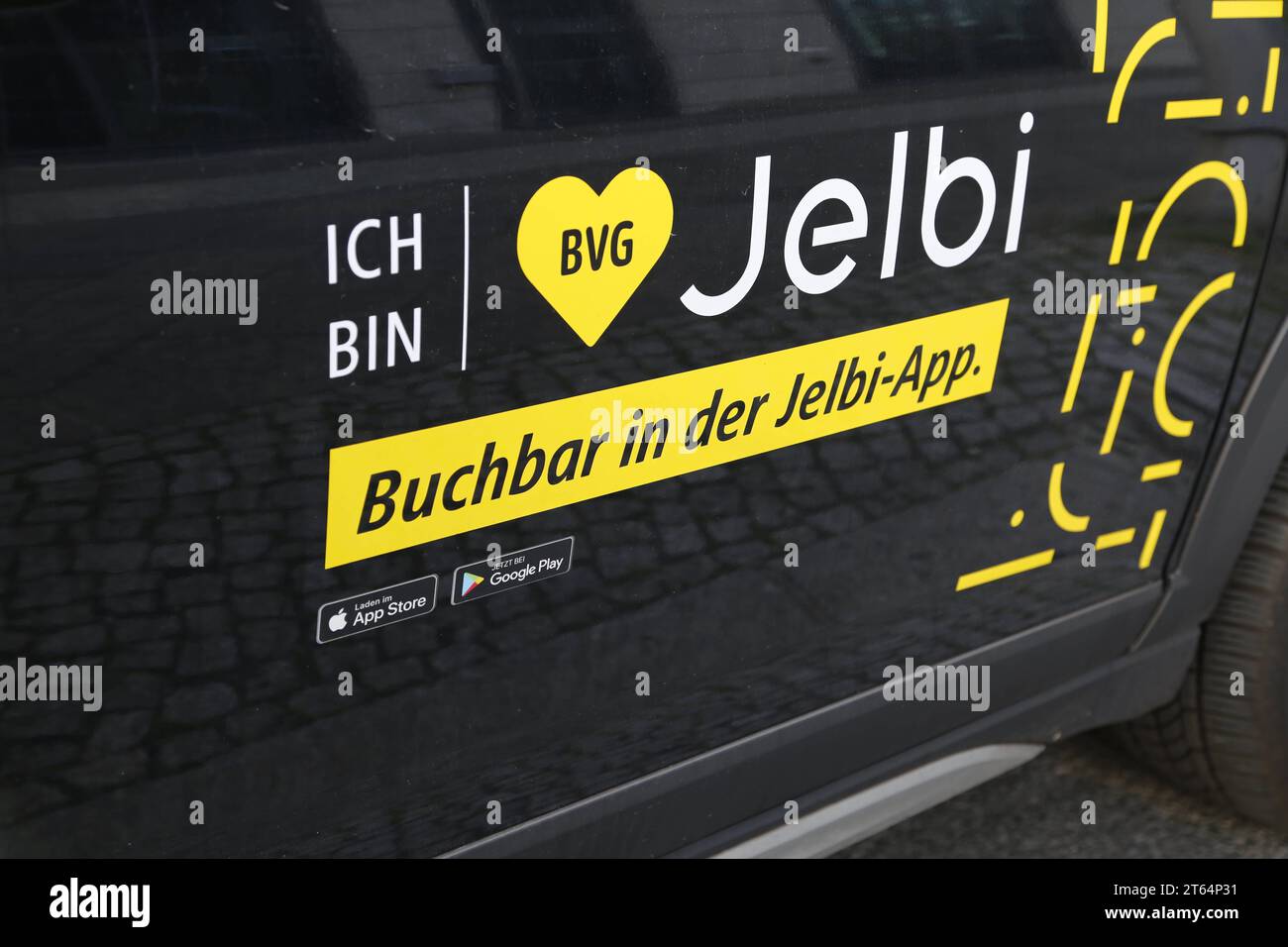 Jelbi Fahrzeug der BVG in Berlin *** Jelbi vehicle of the BVG in Berlin Stock Photo