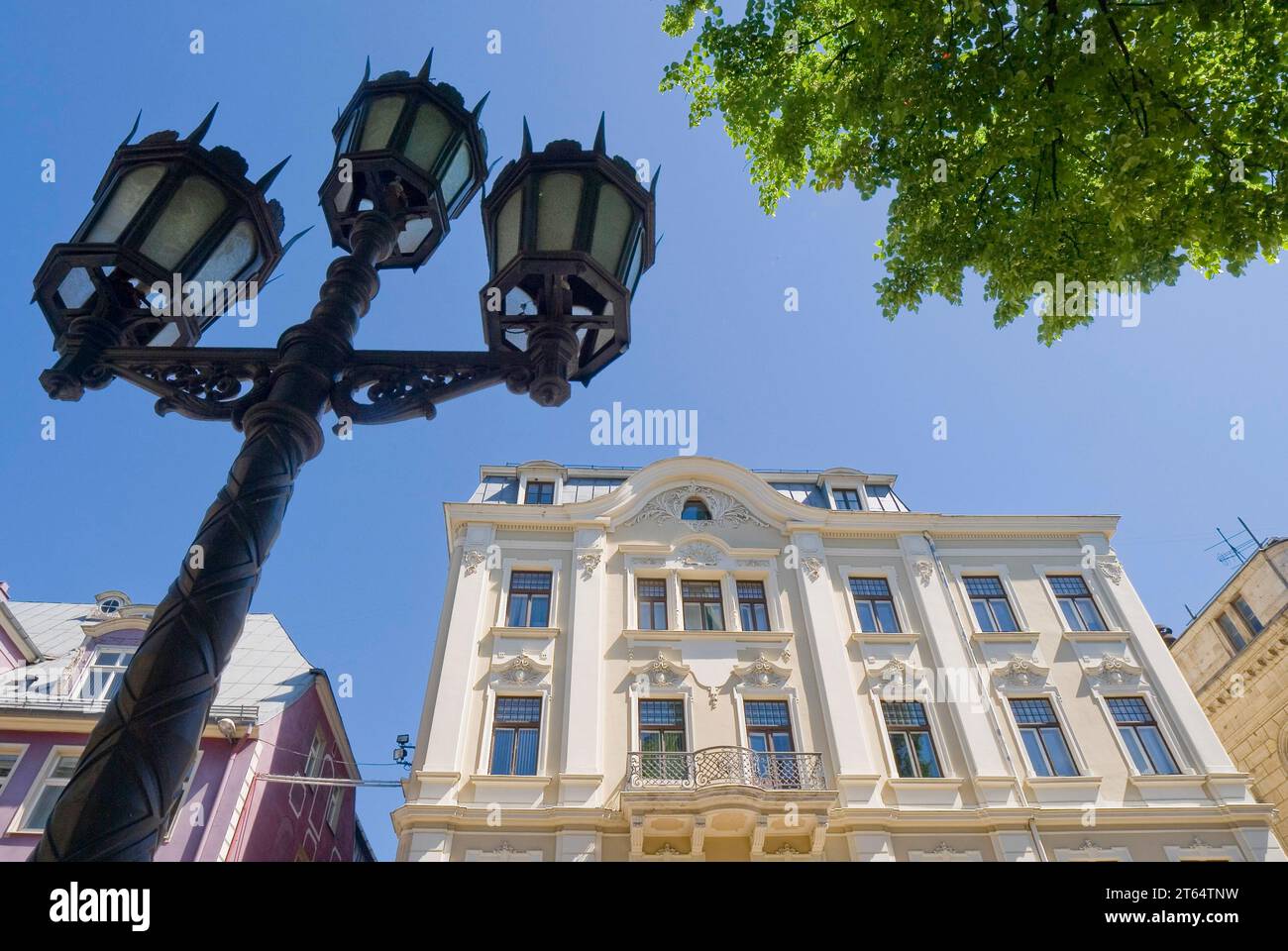 The State Library in the historic centre of Riga, the capital of Latvia Stock Photo