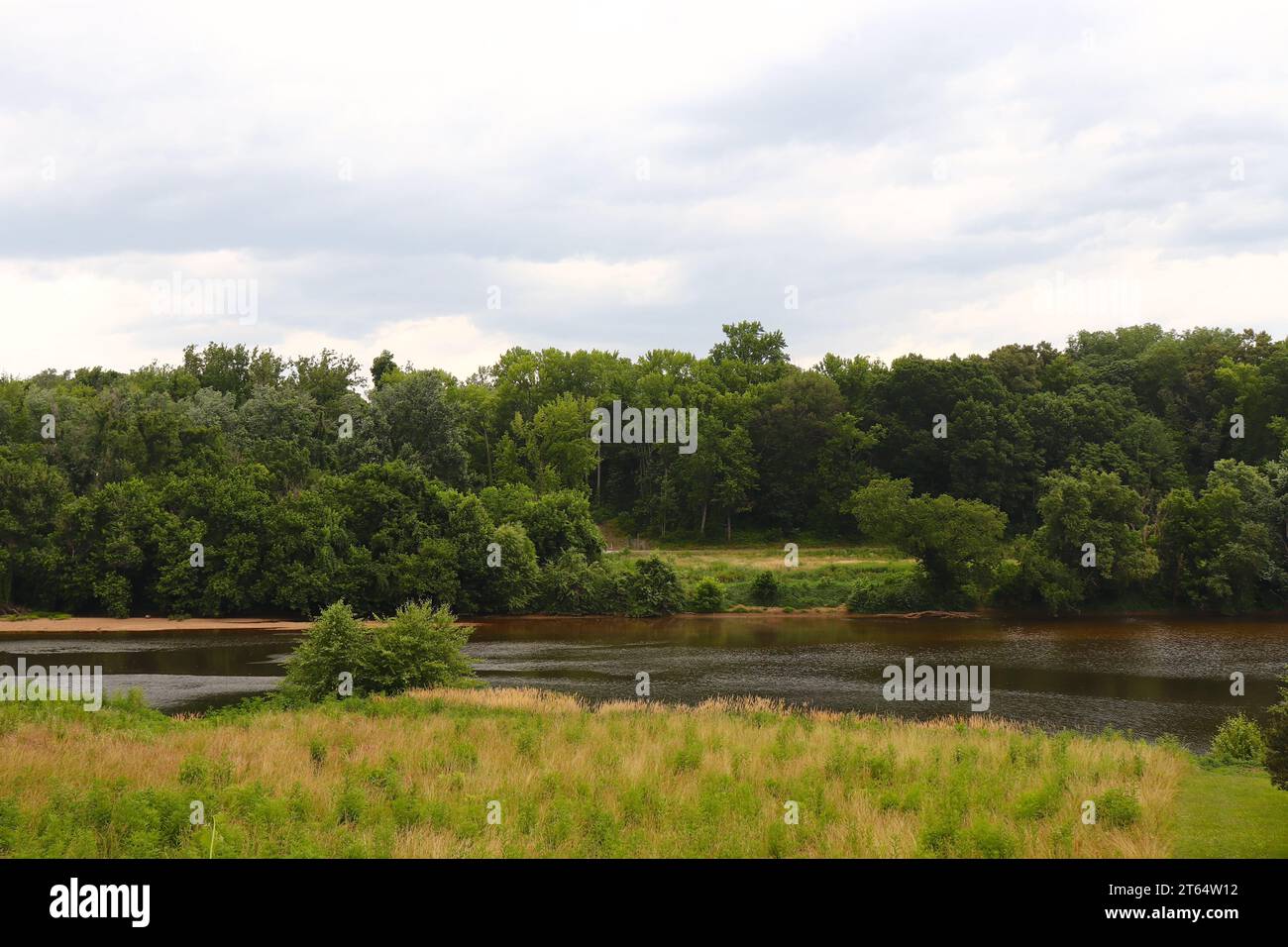 Beautiful Rappahannock River Scene in Virginia United States Stock Photo