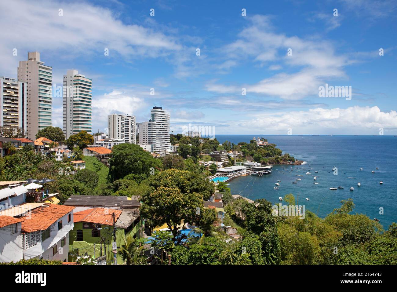 View of the Vitoria district, Salvador, State of Bahia, Brazil Stock Photo