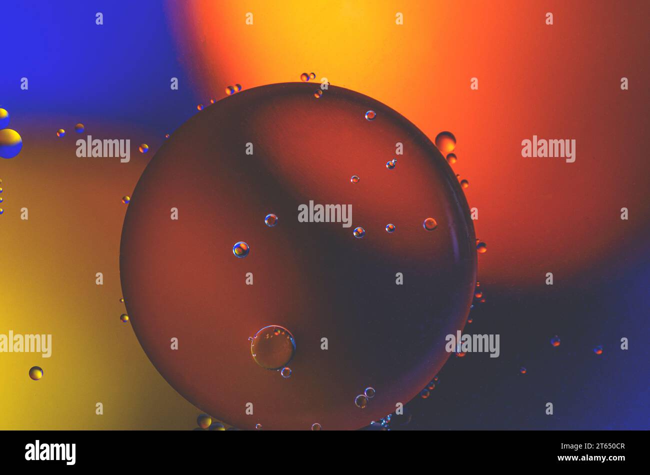 Colorful abstract background. Cosmos. Colorful Bubbles Stock Photo