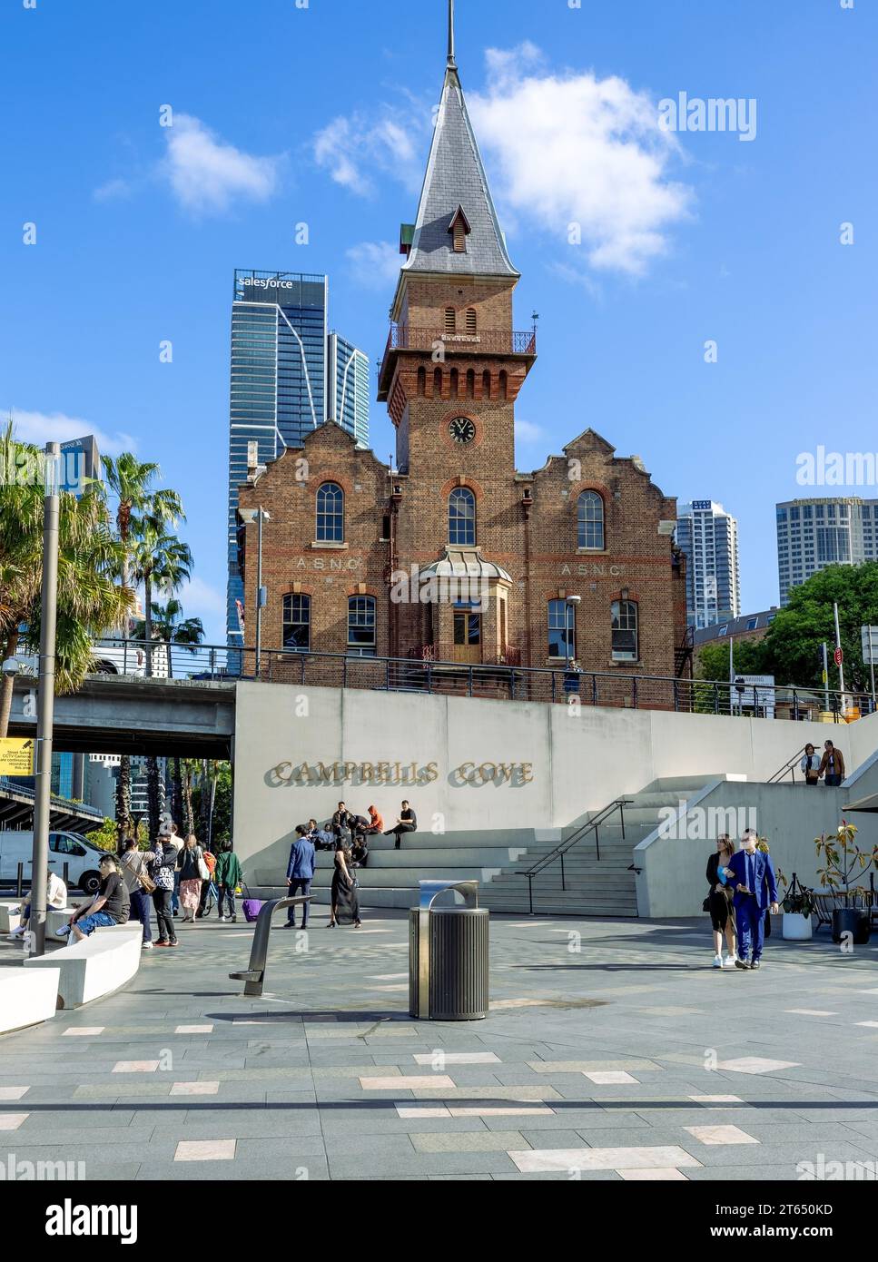 Campbells Cove is for having a meal or for walking around from The Rocks to Circular Quay in Sydney, NSW, Australia Stock Photo