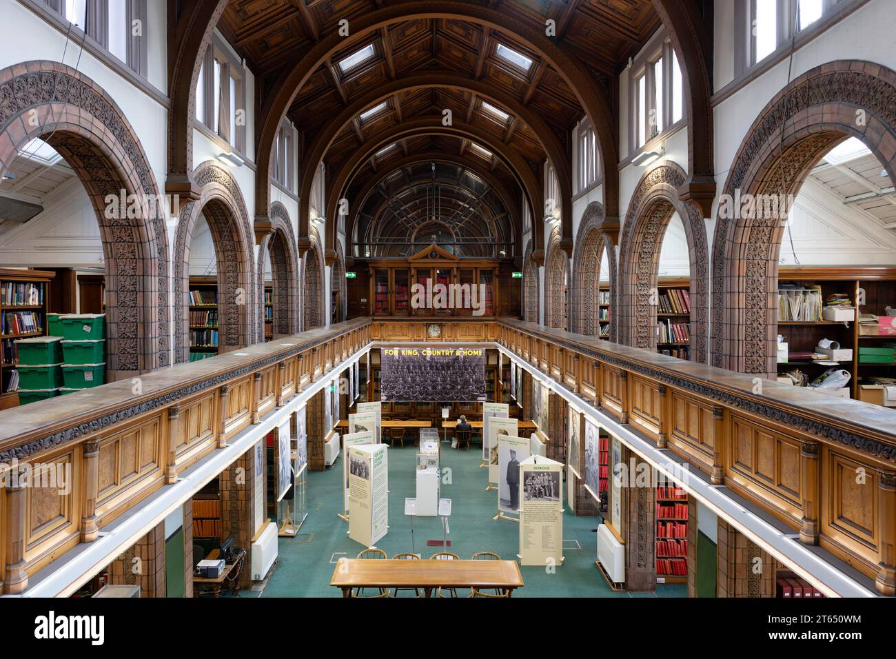 Interior view, room, Leeds Central Library, Leeds, England, Great