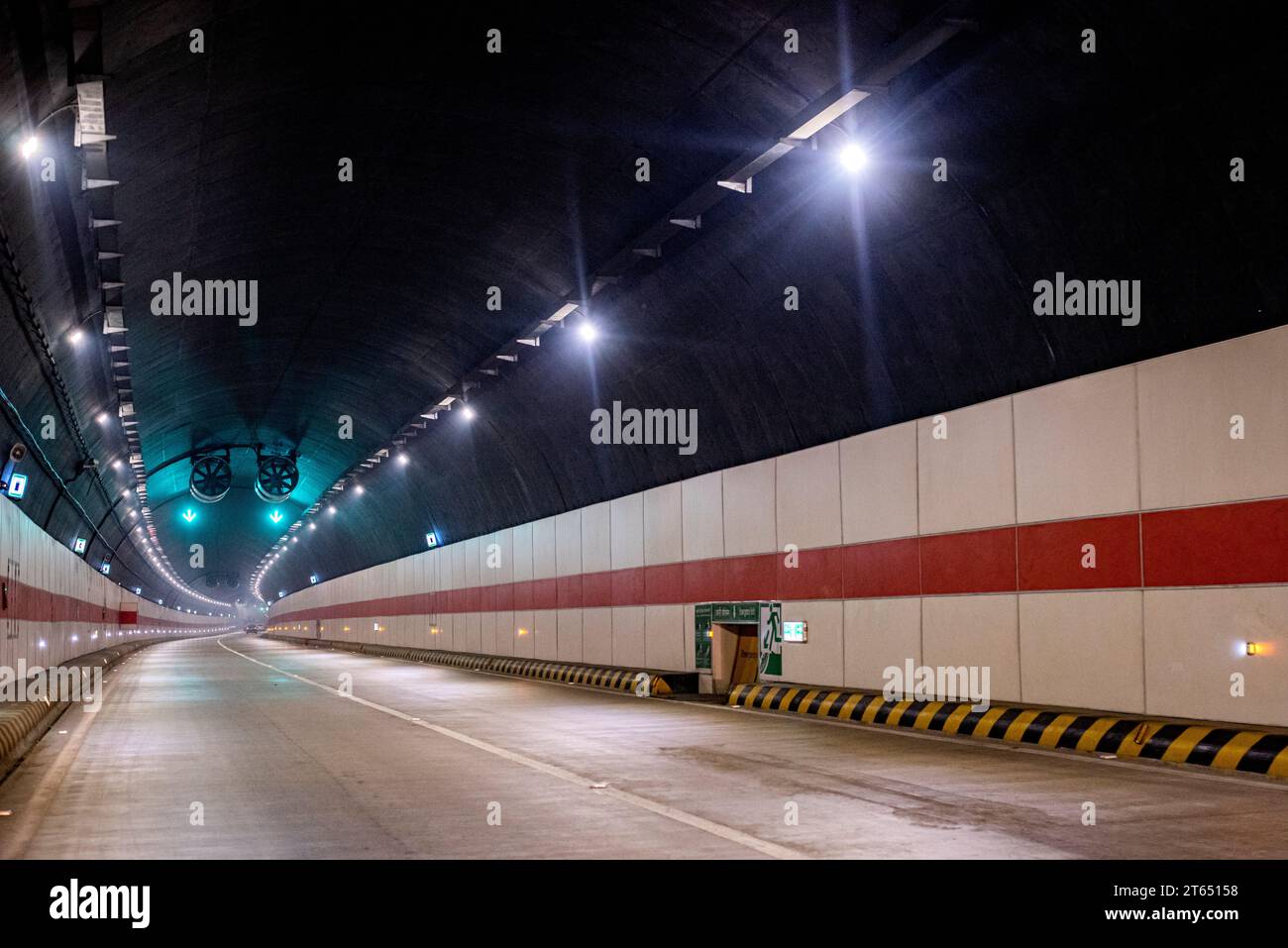 Bangabandhu Tunnel, is an underwater expressway tunnel in Chittagong, Bangladesh under the Karnaphuli River. Stock Photo