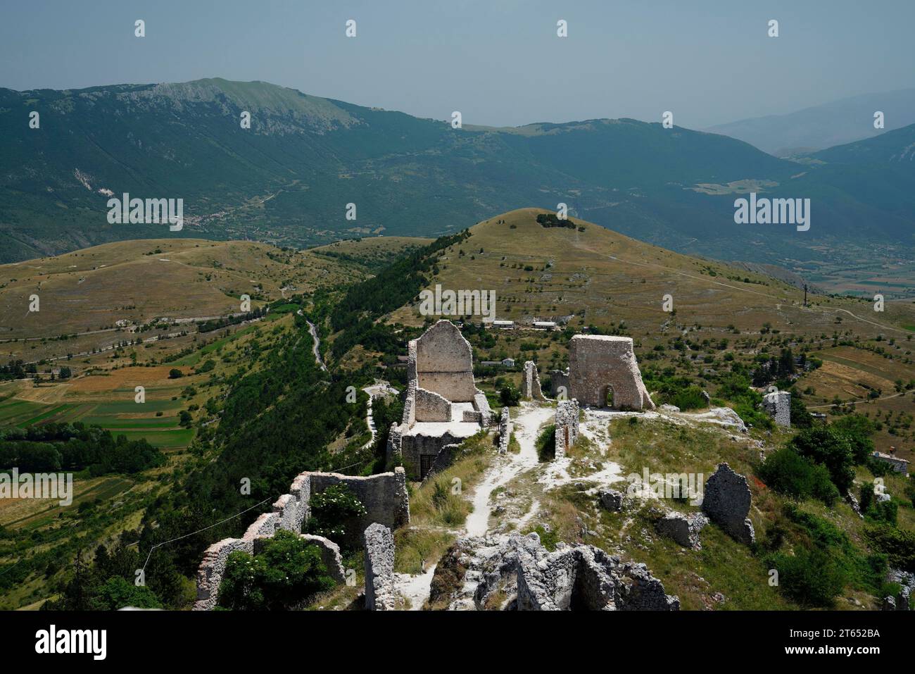 Rocca Calascio, Apennines, Province of L' (Aquila), Abruzzo Region, Italy Stock Photo