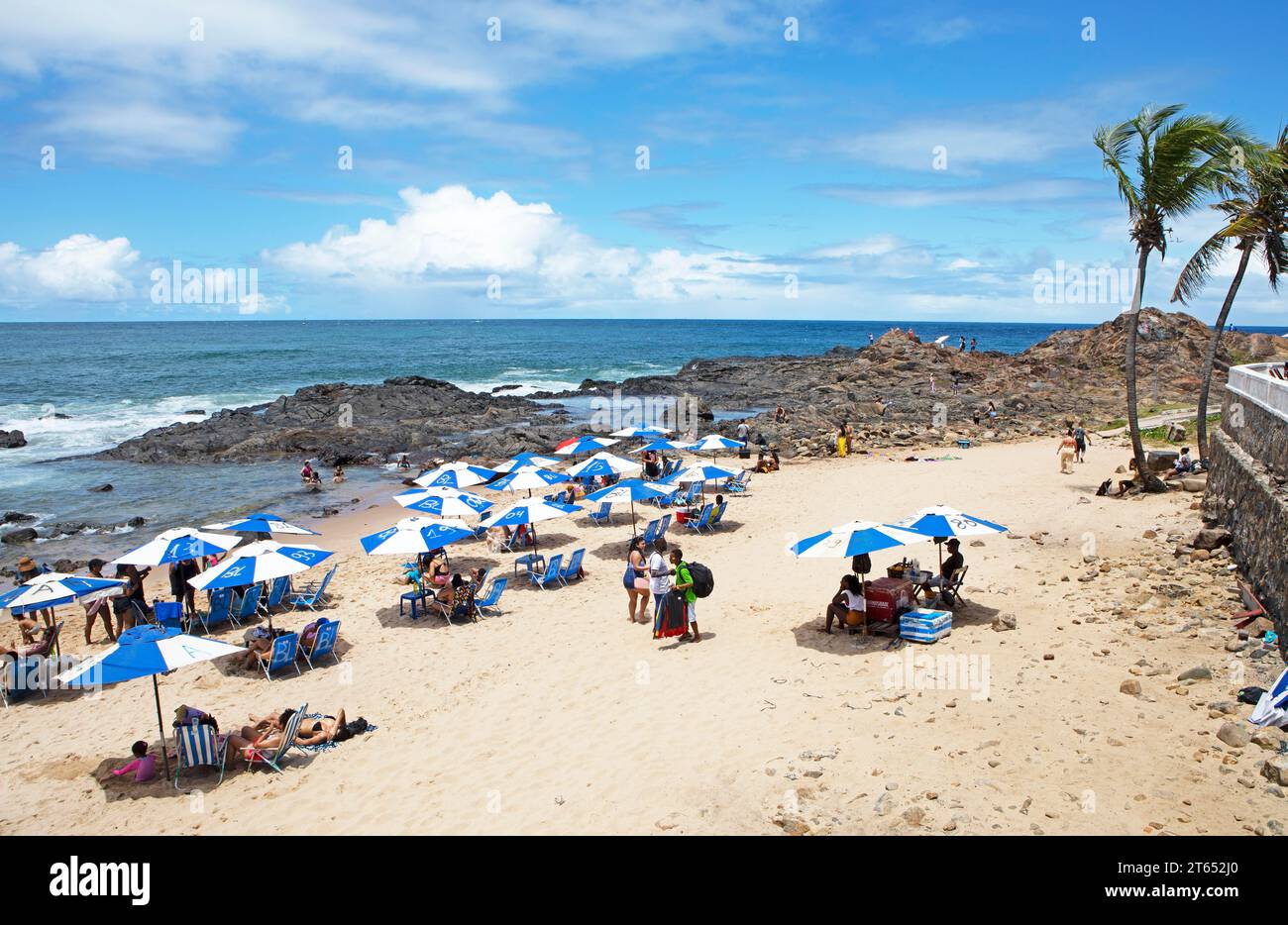 Porto da Barra Beach, Salvador, State of Bahia, Brazil Stock Photo