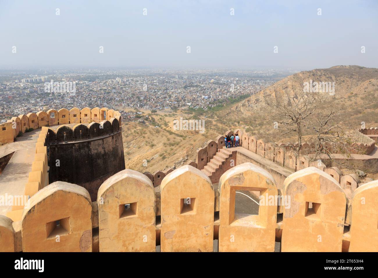 Jaipur, Blick vom Fort Jaigarh, Rajasthan, Indien Stock Photo