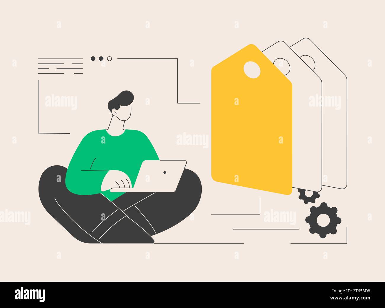 Tag management abstract concept vector illustration Stock Vector Image ...