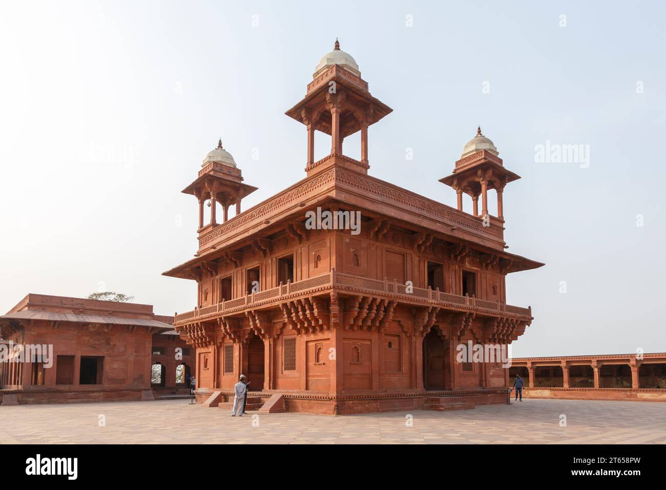 Audienzhalle Diwan-i-Khas, Königspalast, Fatehpur Sikri, Uttar Pradesh, Indien Stock Photo