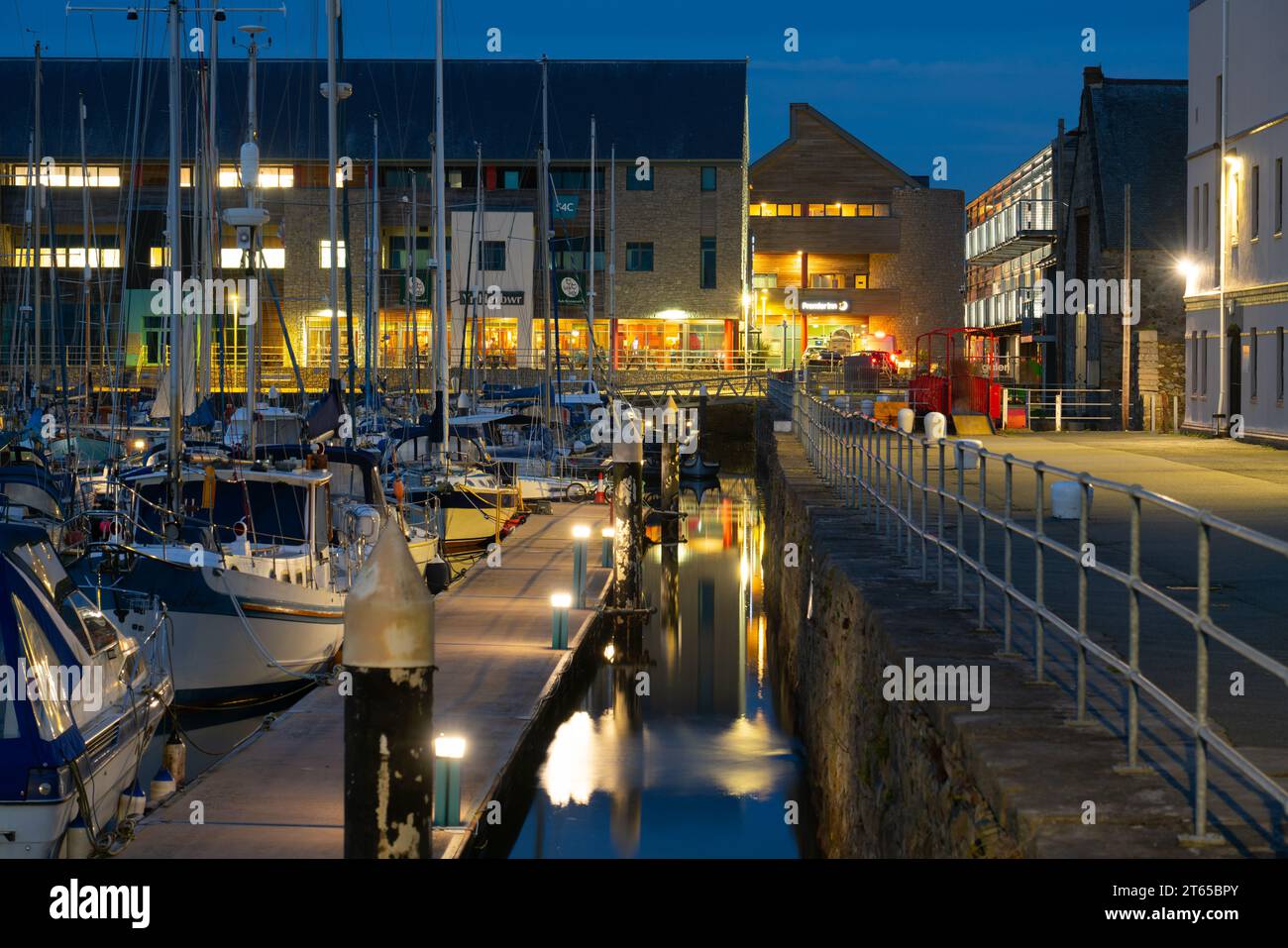 Victoria Dock, Caernarfon, Gwynedd, North Wales. Pictured in October