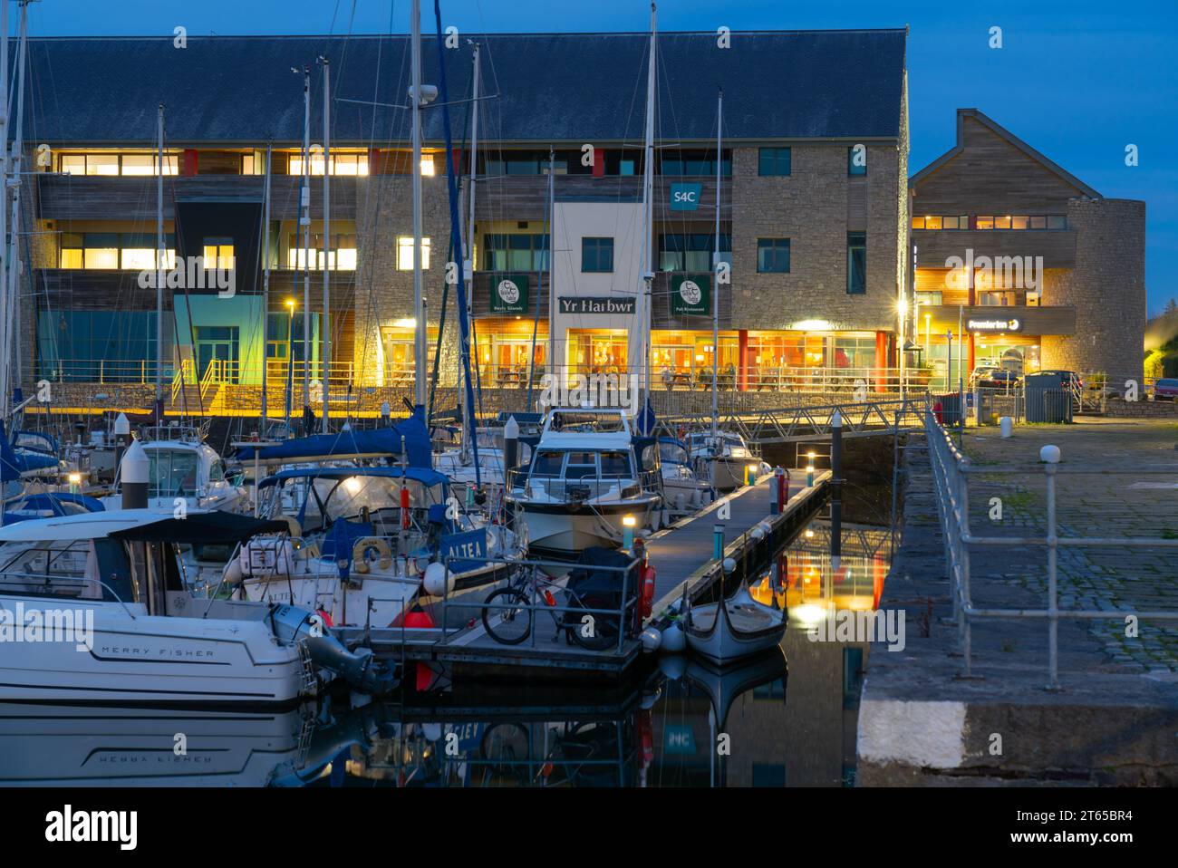 Victoria Dock, Caernarfon, Gwynedd, North Wales. Pictured in October