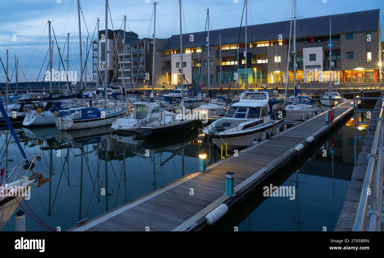 Victoria Dock, Caernarfon, Gwynedd, North Wales. Pictured in October