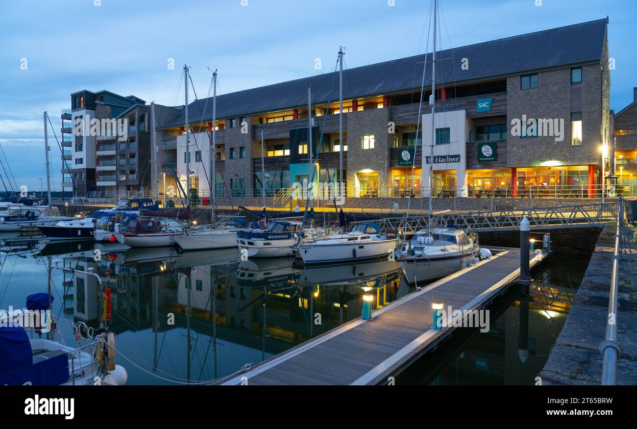 Victoria Dock, Caernarfon, Gwynedd, North Wales. Pictured in October