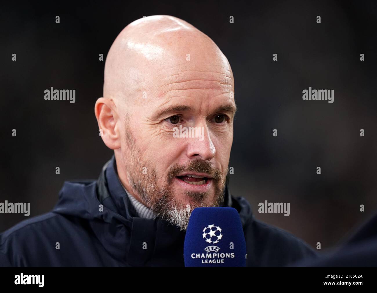 Manchester United manager Erik ten Hag before the UEFA Champions League