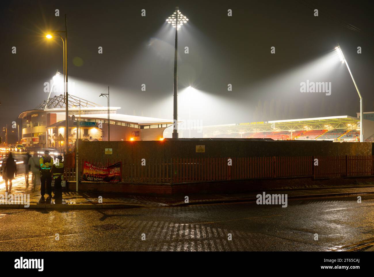 The Racecourse Ground, the home of Wrexham Football Club, North Wales. Pictured in October 2023