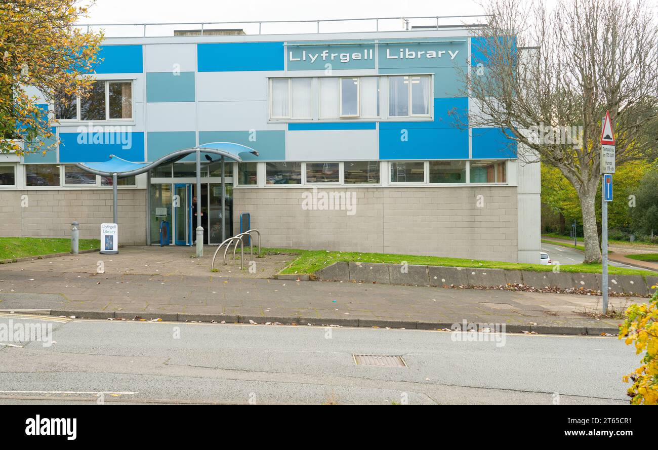 Llangefni Library, Anglesey, North Wales. Pictured in October 2023