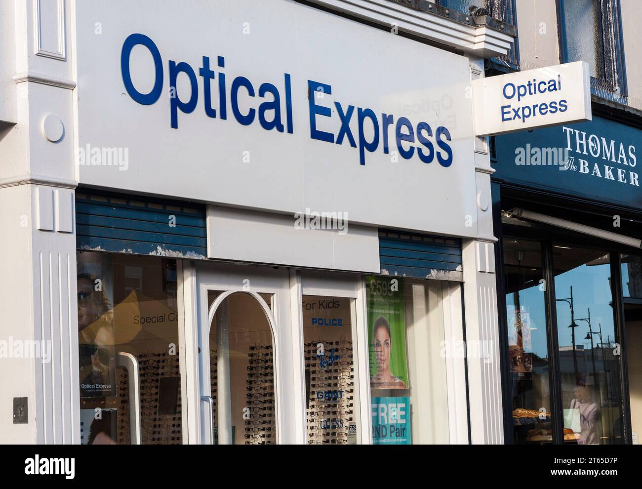 Optical Express shop in Darlington,England,UK Stock Photo Alamy