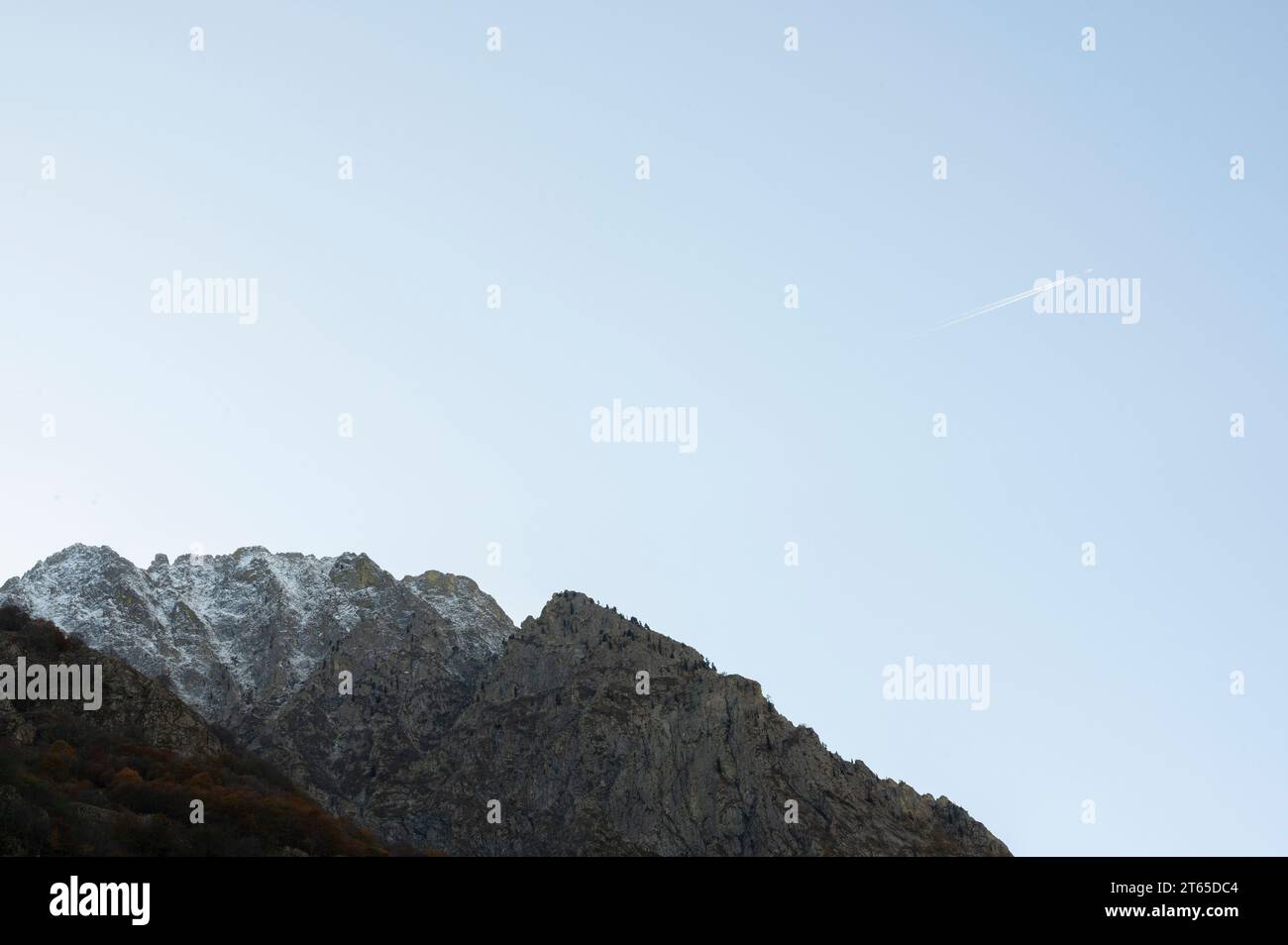 Mountains in autumn in the Maritime Alps (Cuneo, Piedmont, Italy) Stock Photo