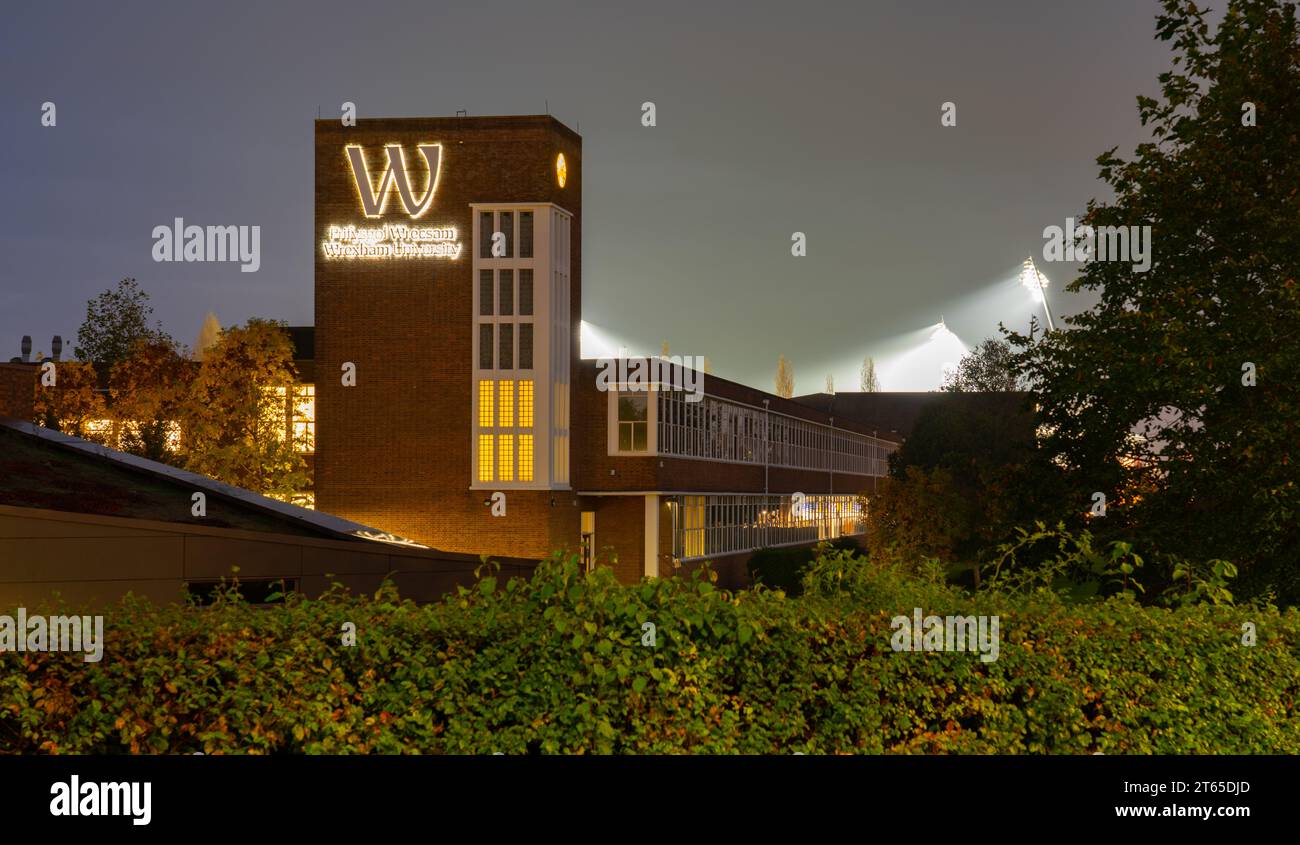 Wrexham University, Mold Road, Wrexham, North Wales. Pictured in