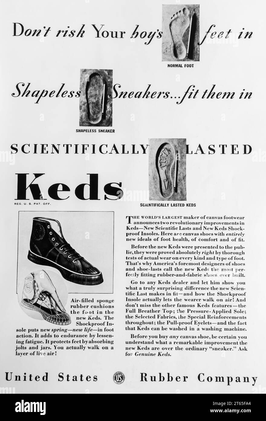 1934 Keds ad Stock Photo