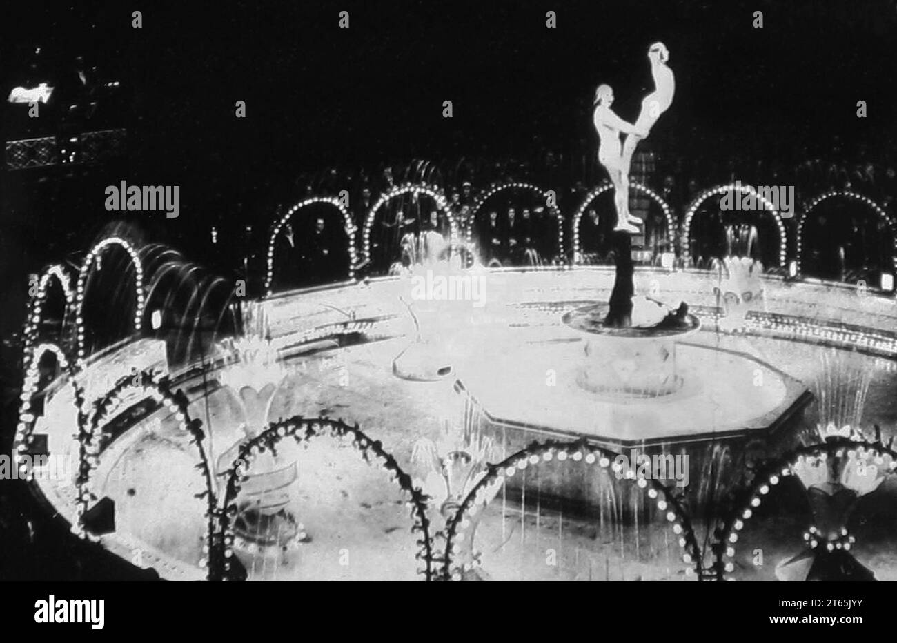 Acrobats at the Blackpool Tower Circus in the 1930s Stock Photo