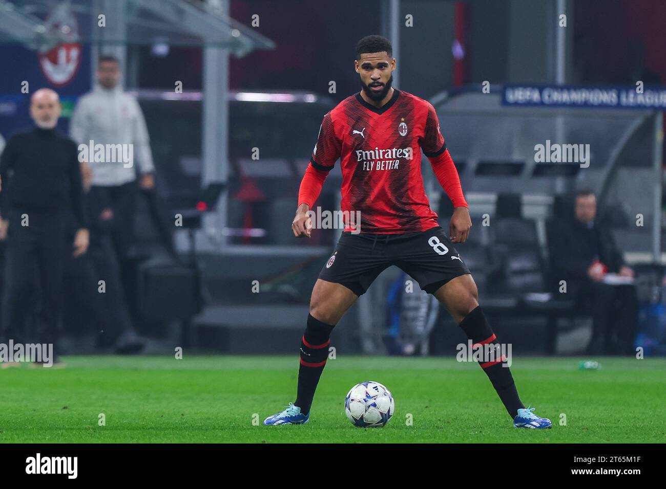 Ruben Loftus-Cheek of AC Milan seen in action during UEFA Champions ...