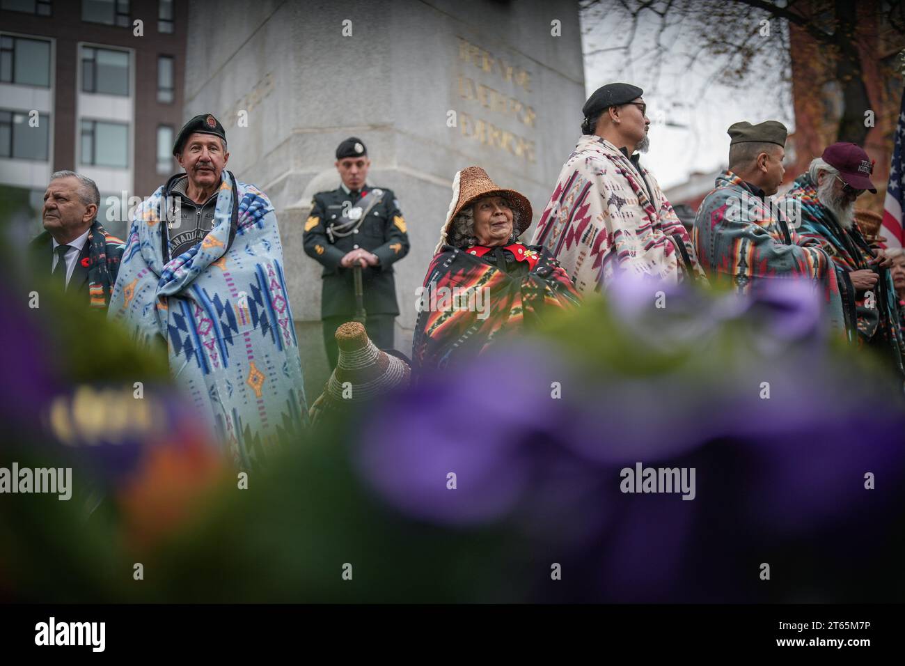 Vancouver, Canada. 08th Nov, 2023. Veterans and those representing