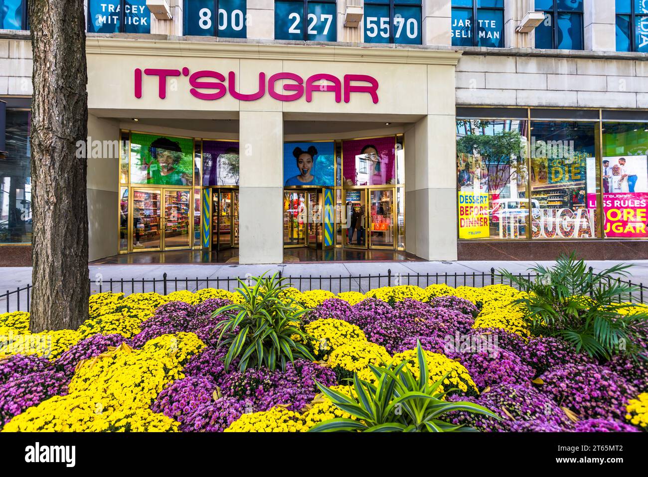 Specialty store for sweets It's Sugar. Chicago, United States Stock