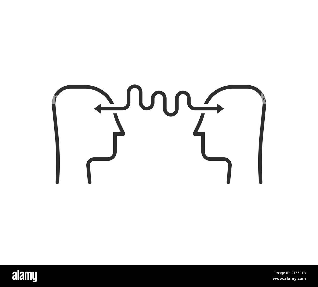 linear human heads like empathy icon Stock Vector Image & Art - Alamy