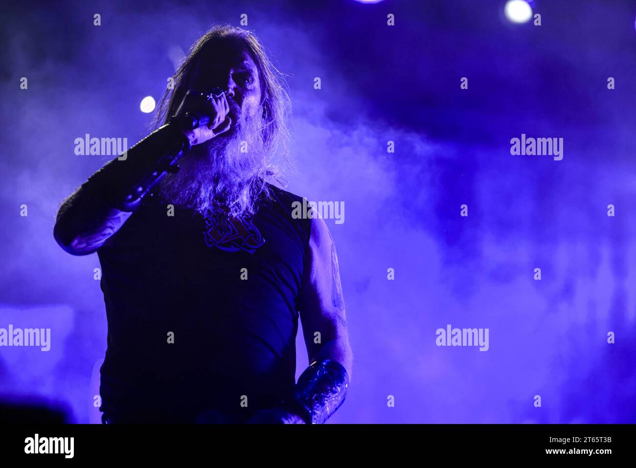 TOLUCA, MEXICO - NOVEMBER 3: Johan Hegg of Amon Amarth performs, during ...