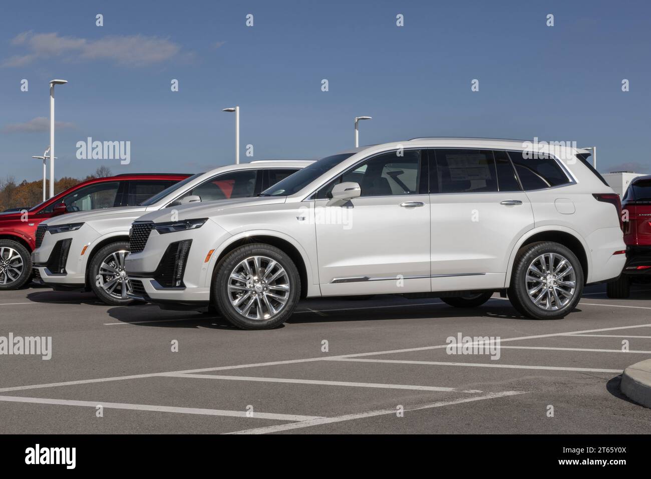 Ft. Wayne November 7, 2023 Cadillac XT6 display. Cadillac offers the