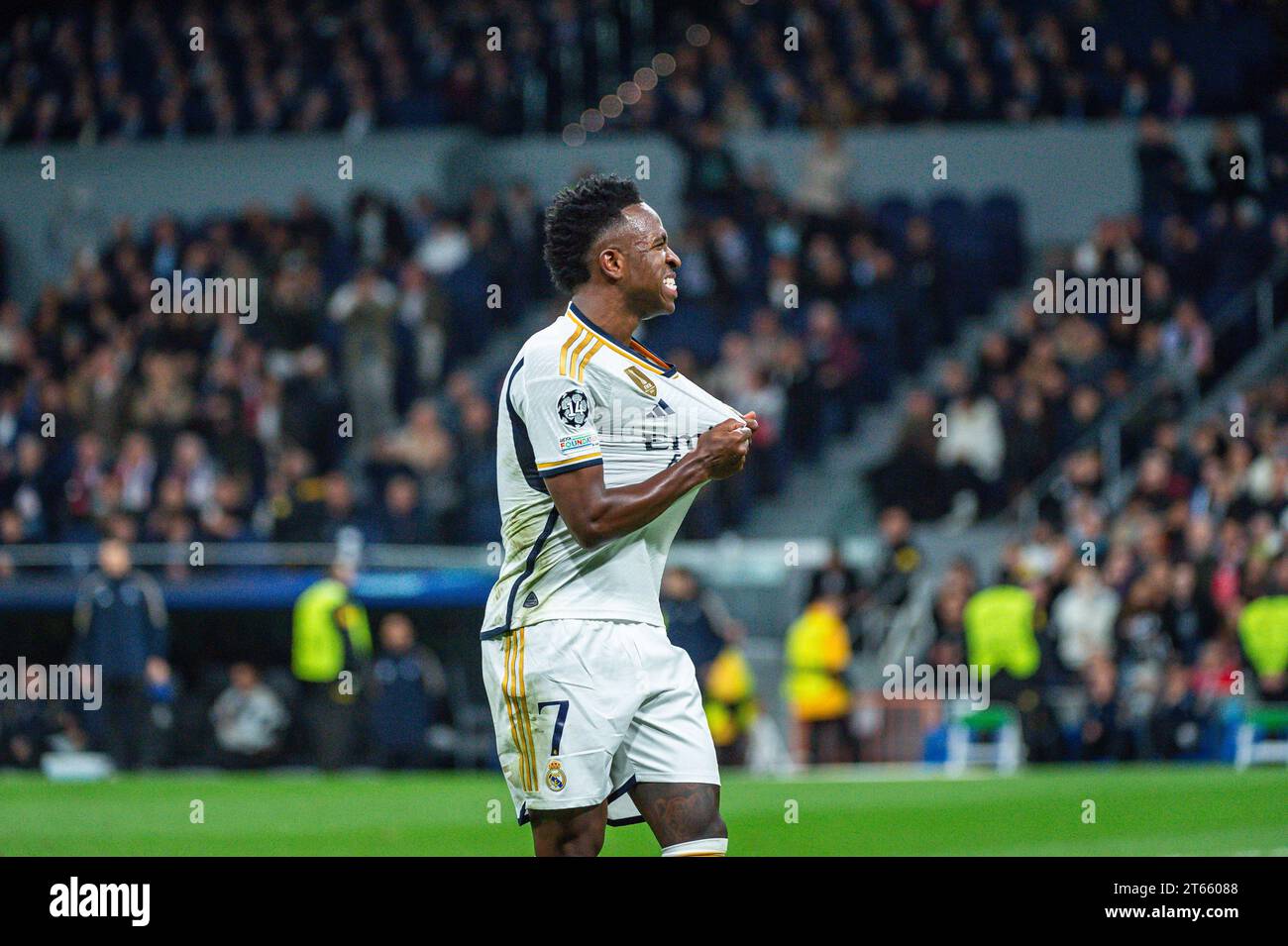 Madrid, Spain. 08th Nov, 2023. Vinicius Junior (Real Madrid) celebrate