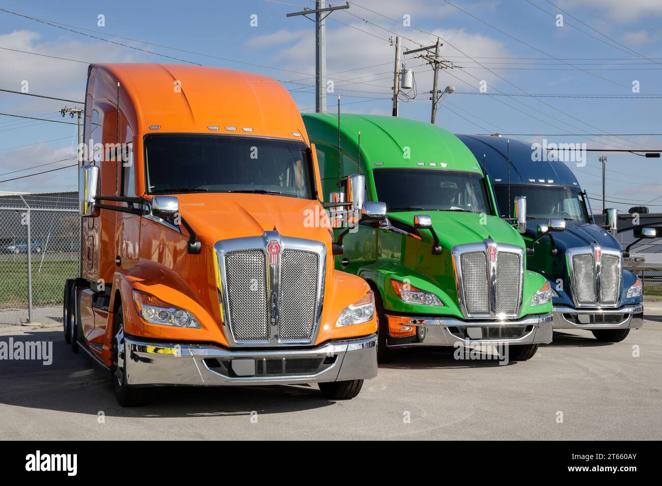 Ft. Wayne November 7, 2023 Kenworth Semi Tractor Trailer Big Rig