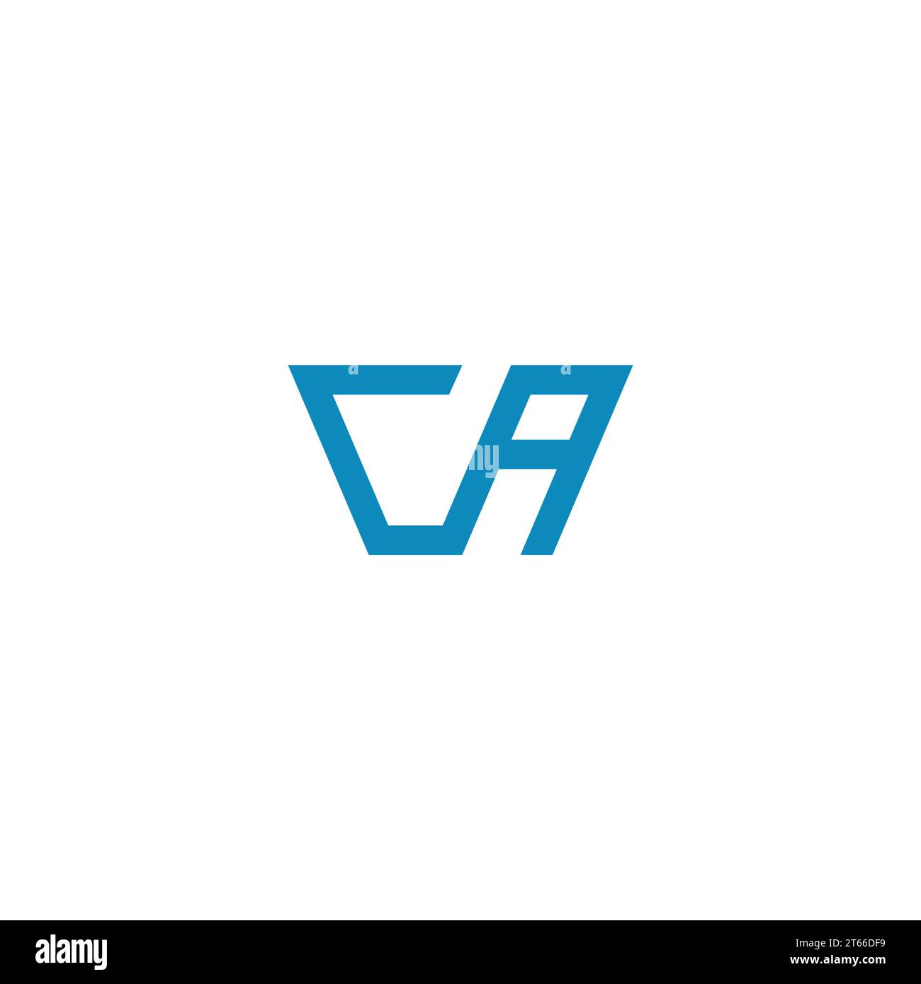 Ca logo design letter ca icon symbol stock vector image art alamy