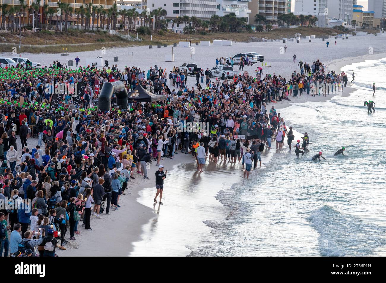 Panama City Beach, Florida - November 4, 2023 - Crowd of spectators and ...