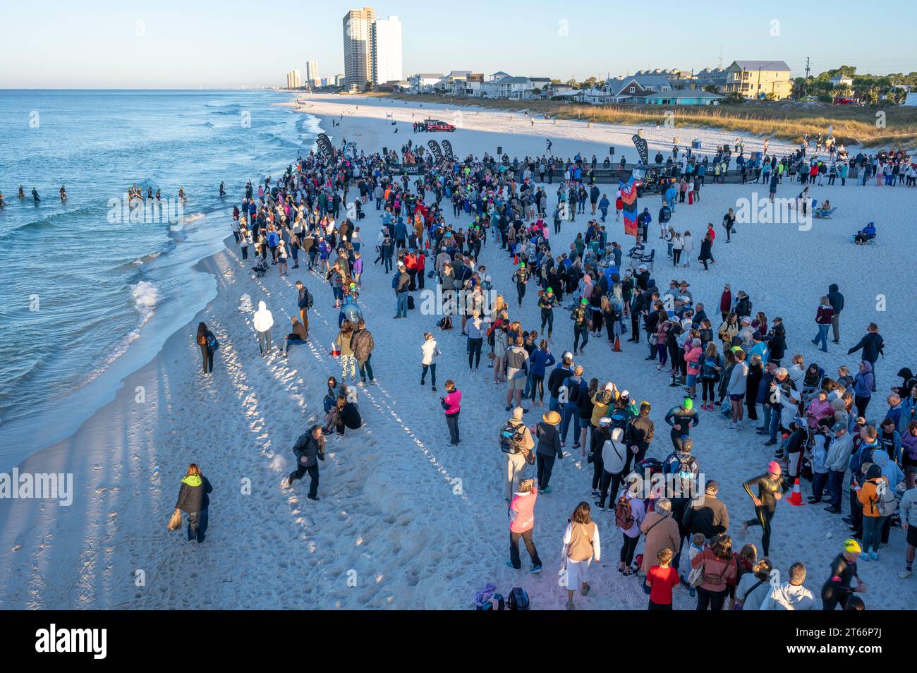 Panama City Beach, Florida - November 4, 2023 - Crowd of spectators and ...