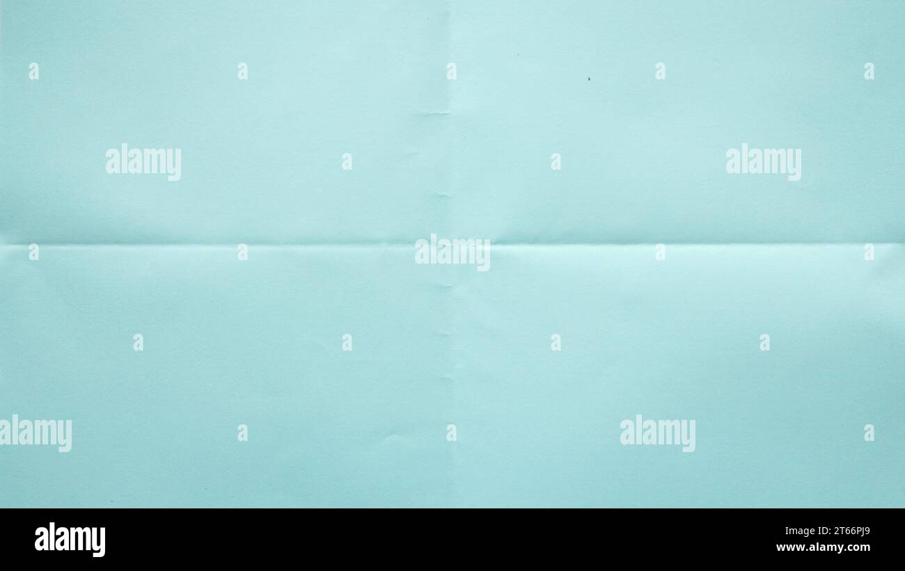 Folded blue paper for background. Stock Photo