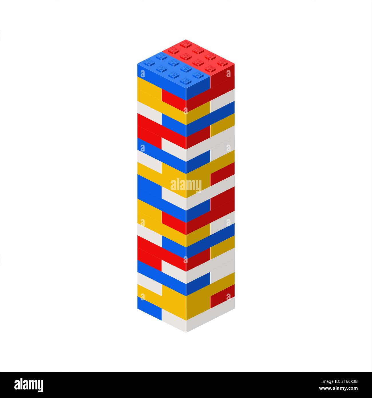 Imitation Of A High rise Building Made Of Plastic Blocks Vector Stock imitation-of-a-high-rise-building-made-of-plastic-blocks-vector-stock