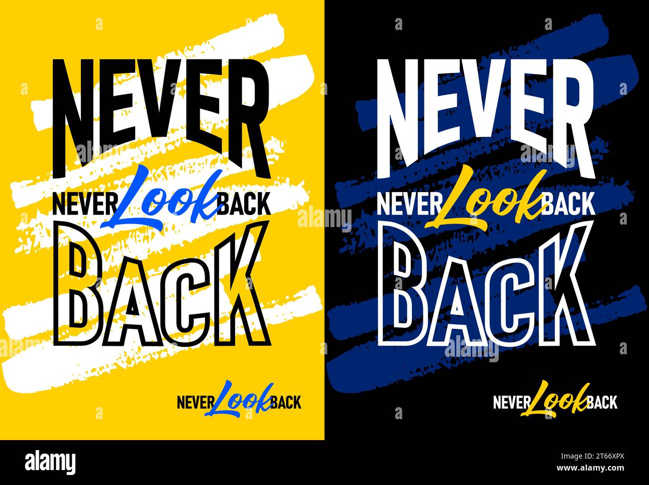 Never look back motivational quotes, Short phrases quotes, typography