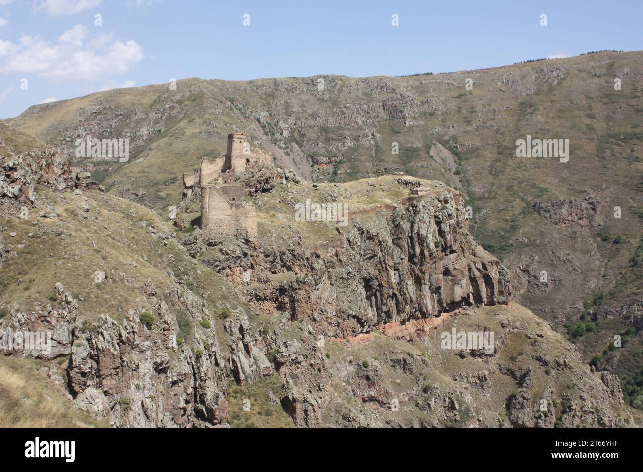 The Devil's Castle or Seytan Castle in the Çıldır district of the Ardahan Province in Turkiye Stock Photo