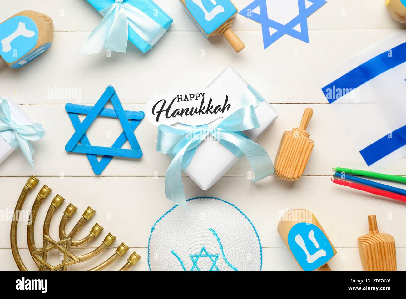 Flag of Israel and text SHABBAT SHALOM on wooden background Stock Photo -  Alamy