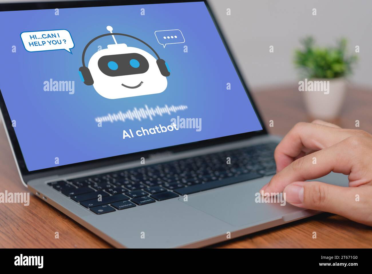 Chatbot Software Application for Seamless Communication and Customer Support. AI, Automation, and Innovation Stock Photo
