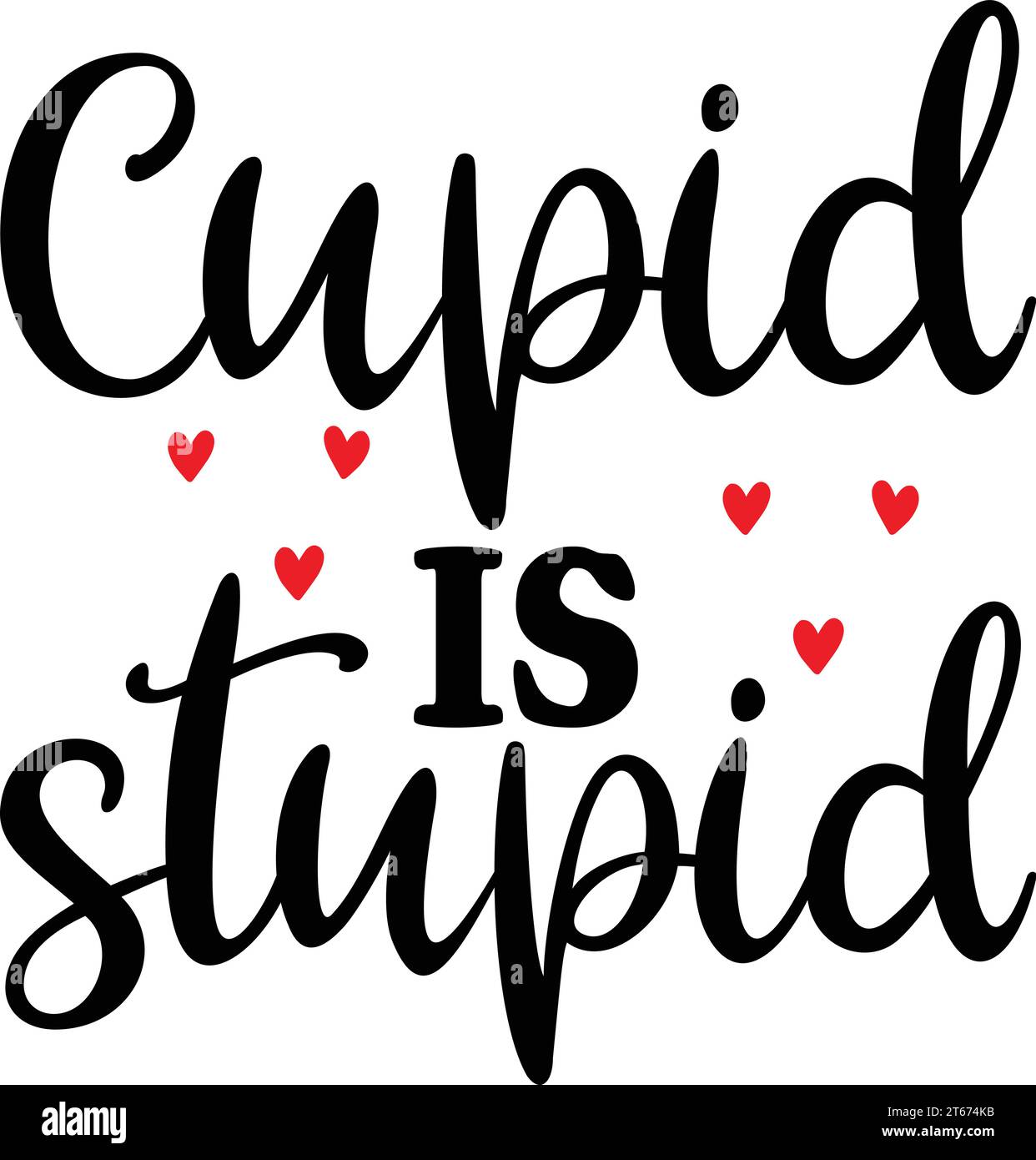 Cupid is Stupid Stock Vector
