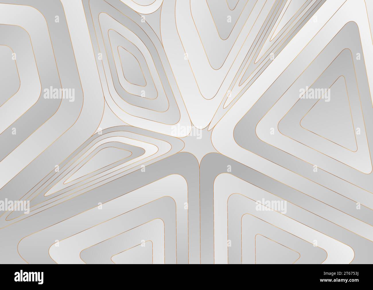 Grey and golden tech abstract low poly pattern vector background Stock Vector