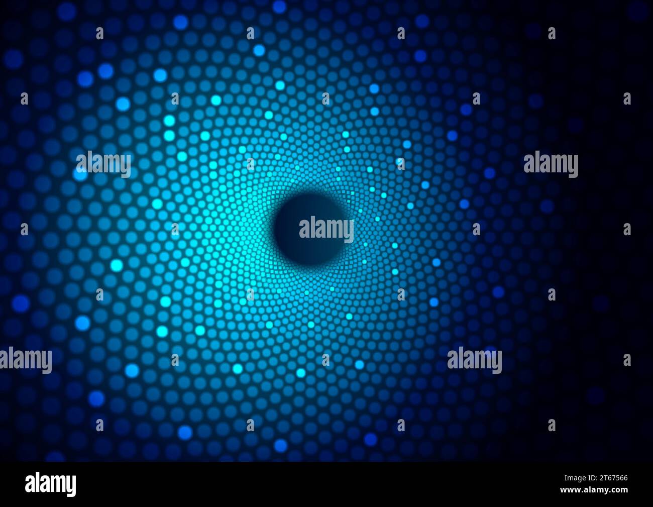 Dark blue shiny sparkling abstract round background. Vector design Stock Vector
