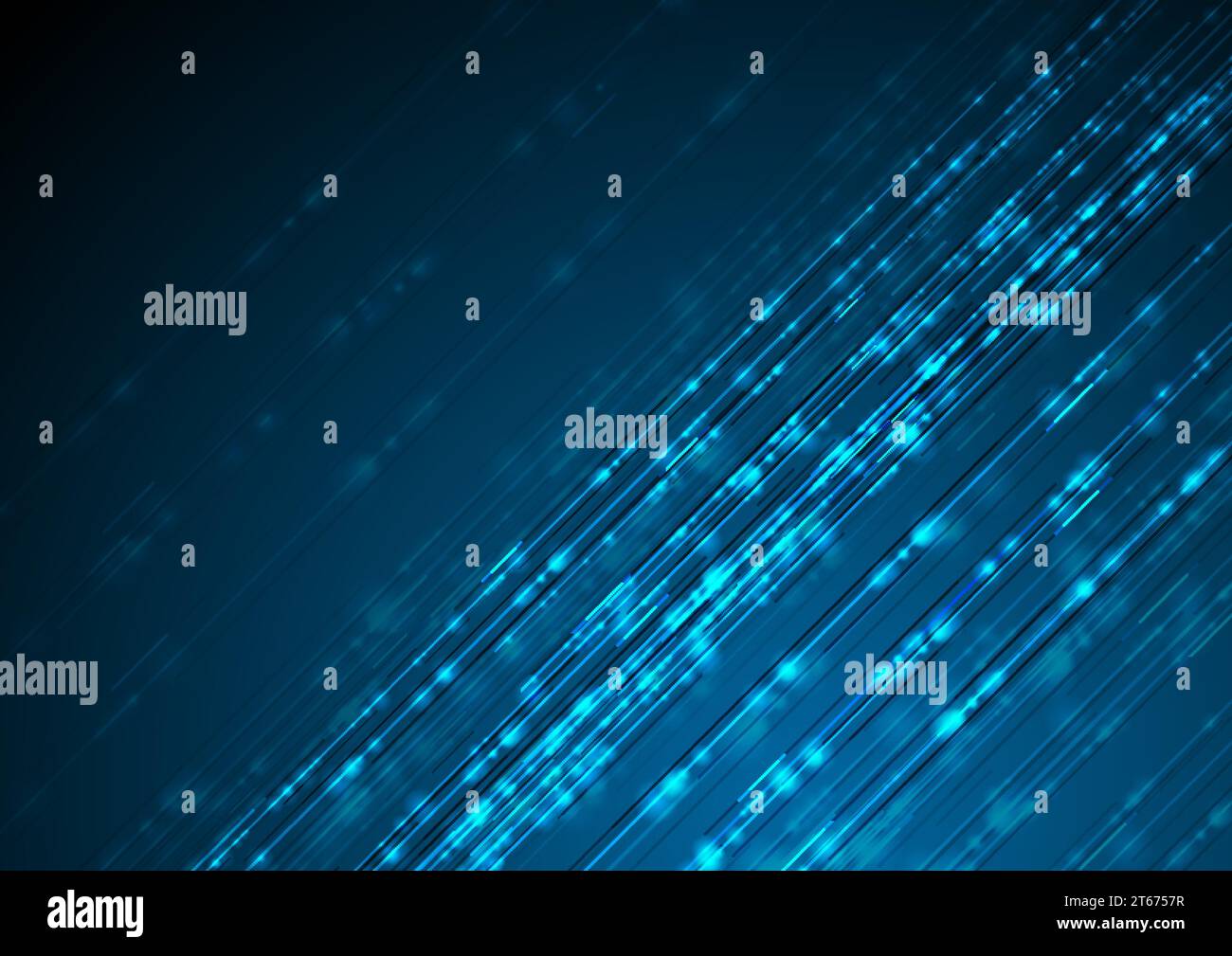 Tech geometric shiny sparkling blue abstract vector background Stock Vector