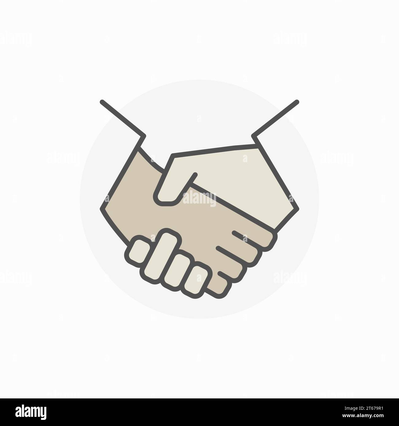 Premium Vector  Handshake icon. hand gesture emoji vector