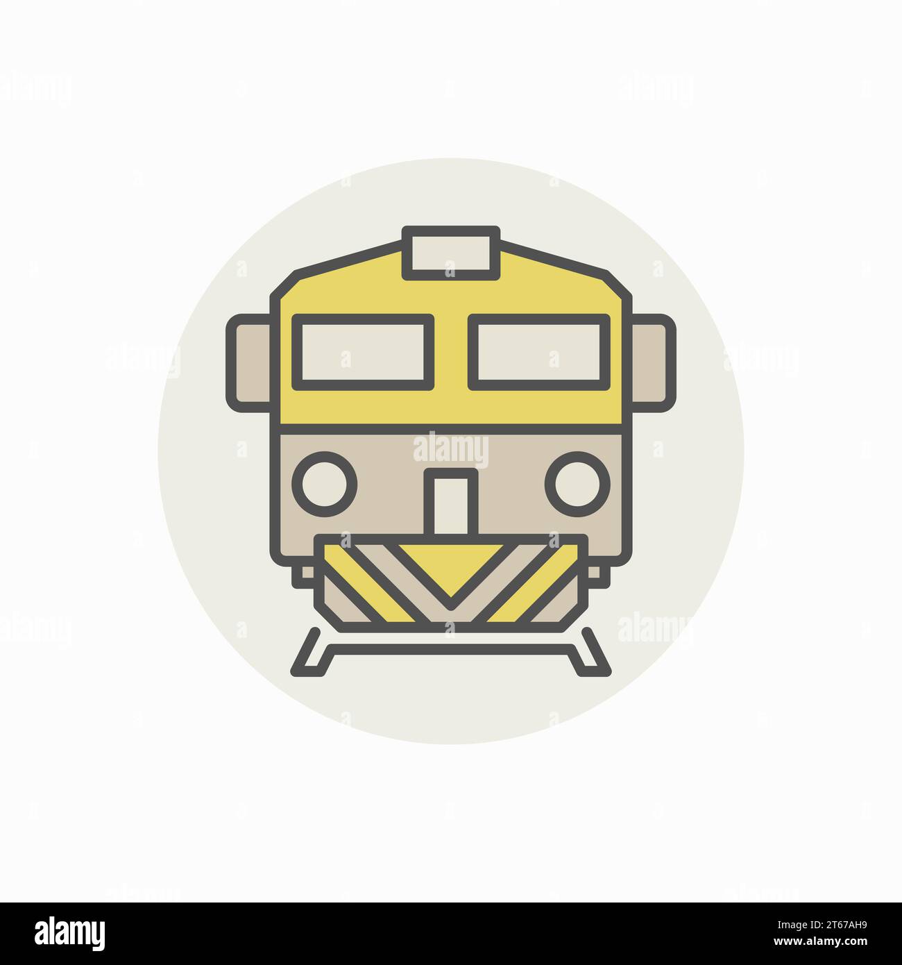 Colorful freight train icon - vector creative sign or design element Stock Vector